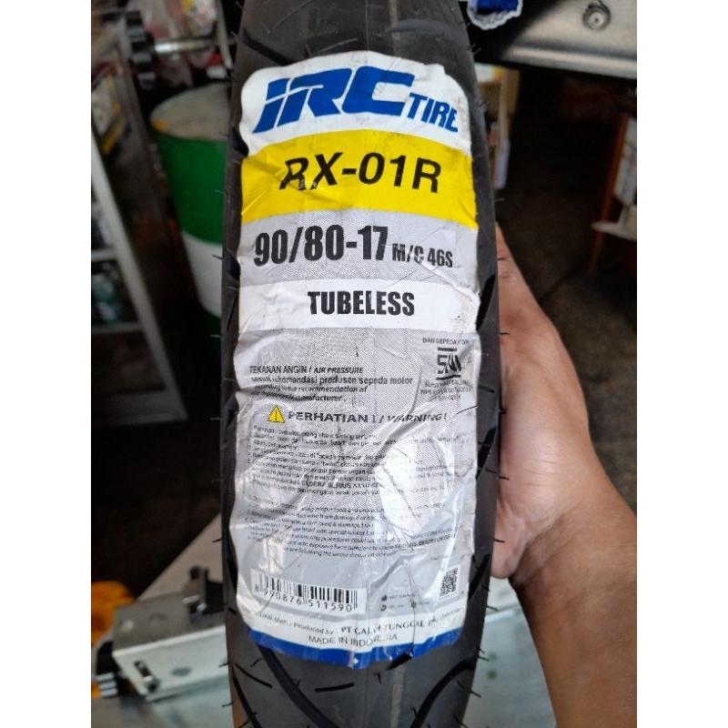 IRC 90/80-17 RX-01 F TUBLESS