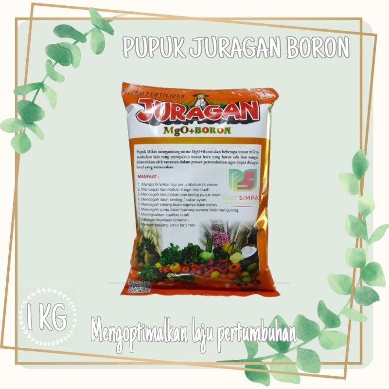 Pupuk BORON PLUS MGO / JURAGAN BORON Micro Fertilizer Untuk Tanaman Anti Rontok