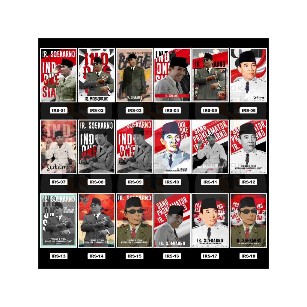 Hiasan Dinding Astetik Ir. soekarno proklamator | wall decor sukarno