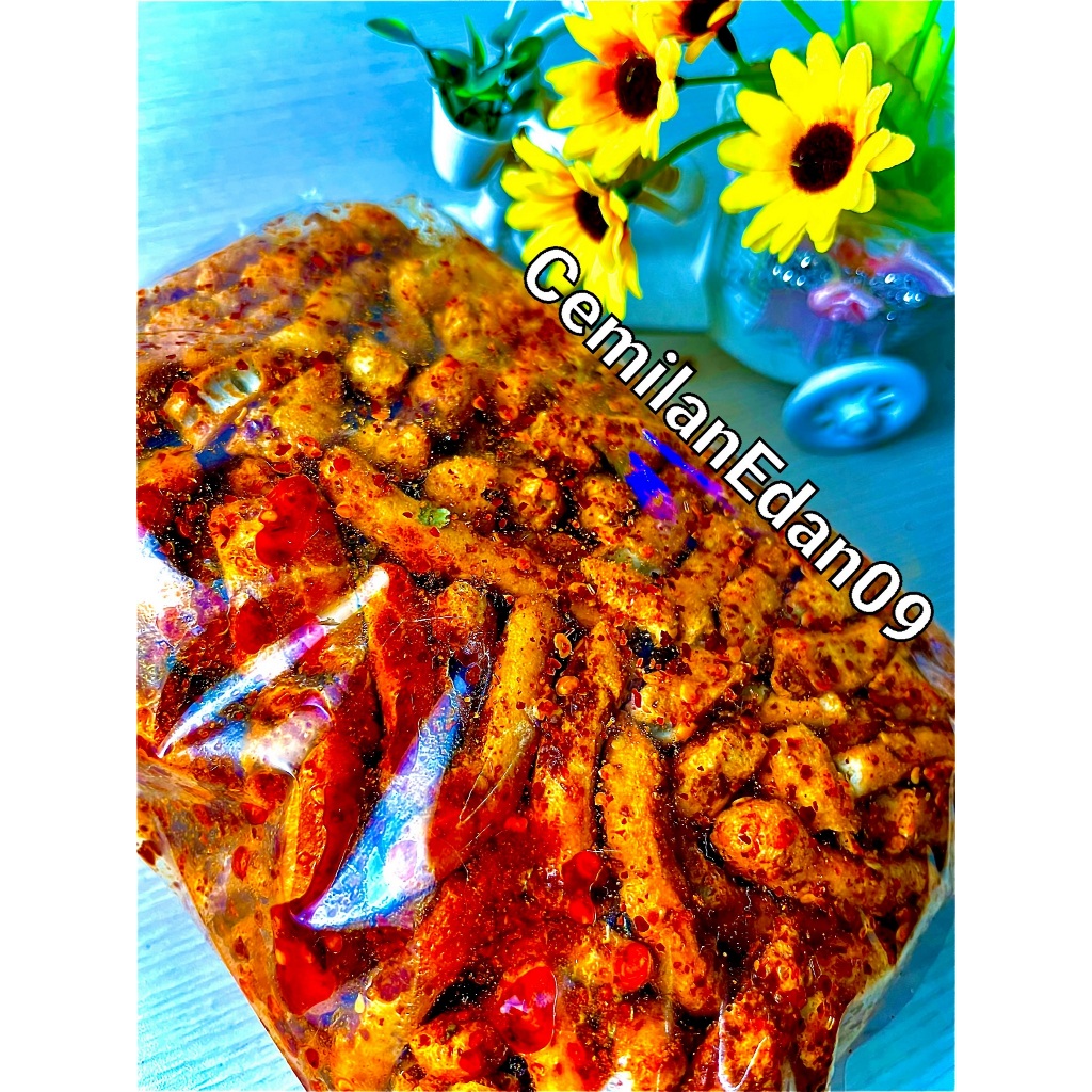 

Basreng Daun Jeruk 1kg Stik Basreng Pedas Cikruh Gurih Renyah Mantap
