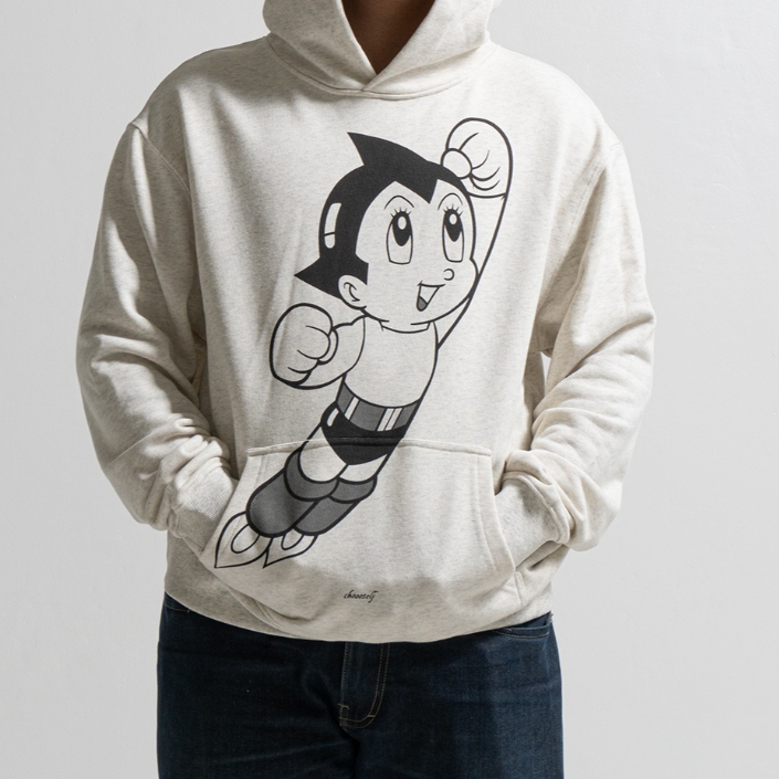 Vintage Astro Boy MSCHF Big Red Boots Print Hoodie