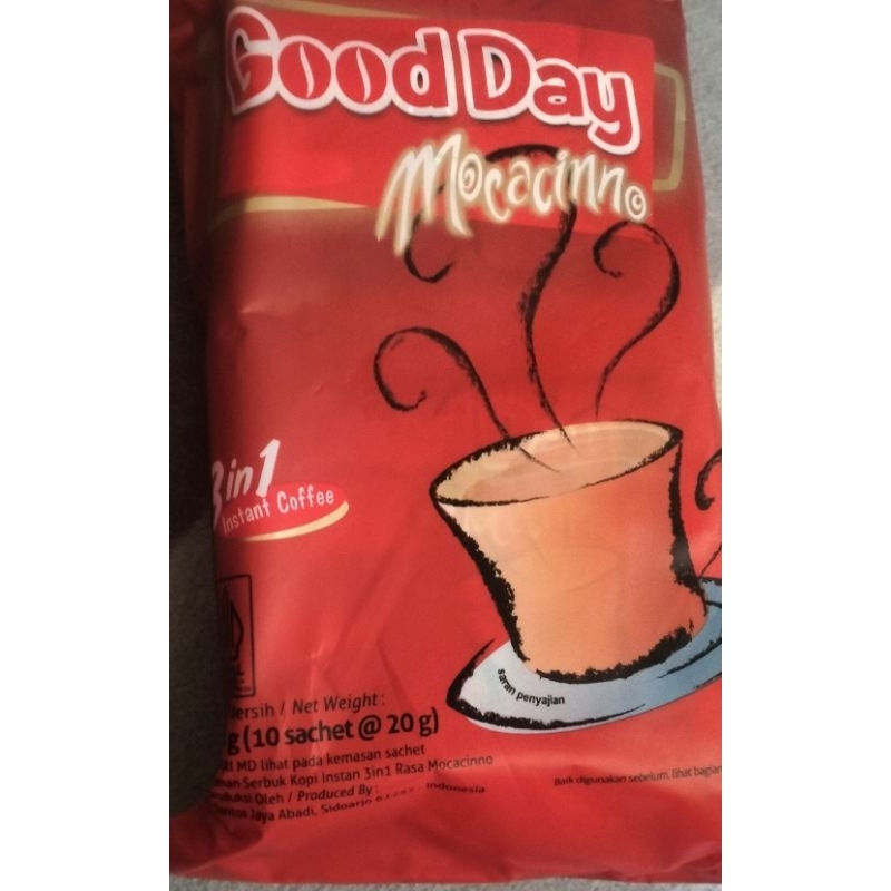 

Good day Moccacino Sachet 20g 1 Renceng @10pcs