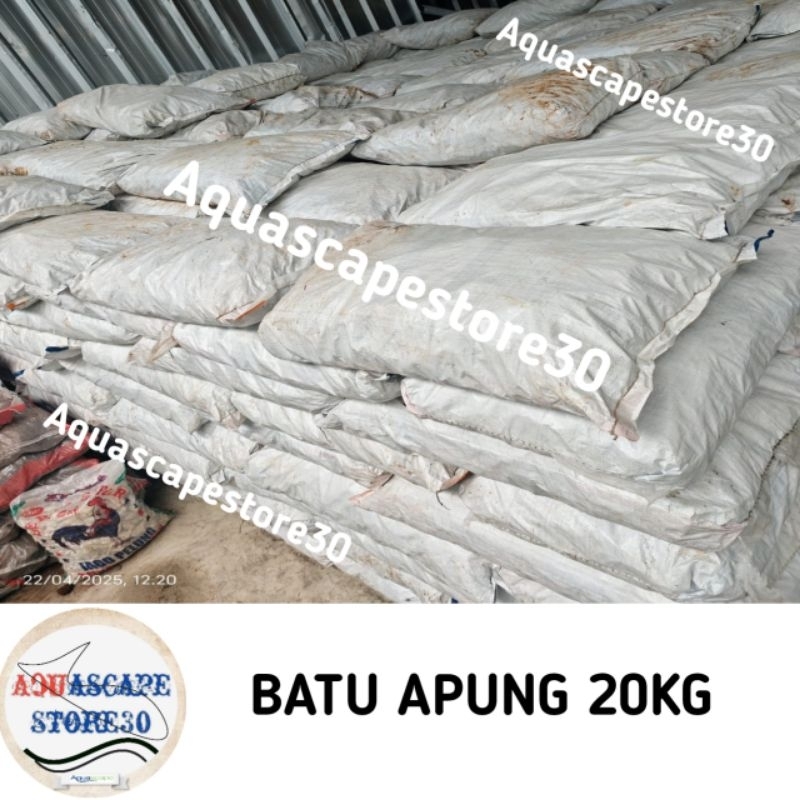Batu apung 20kg media filter kolam koi / batu apung karungan 20kg media filter / batu apung