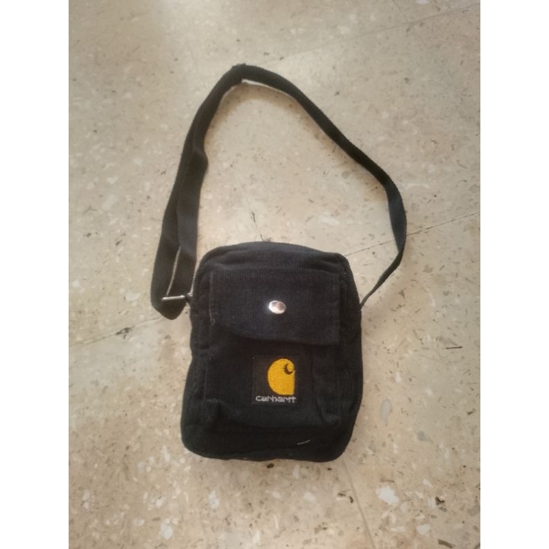 Tas carhatt black cordu second bekas