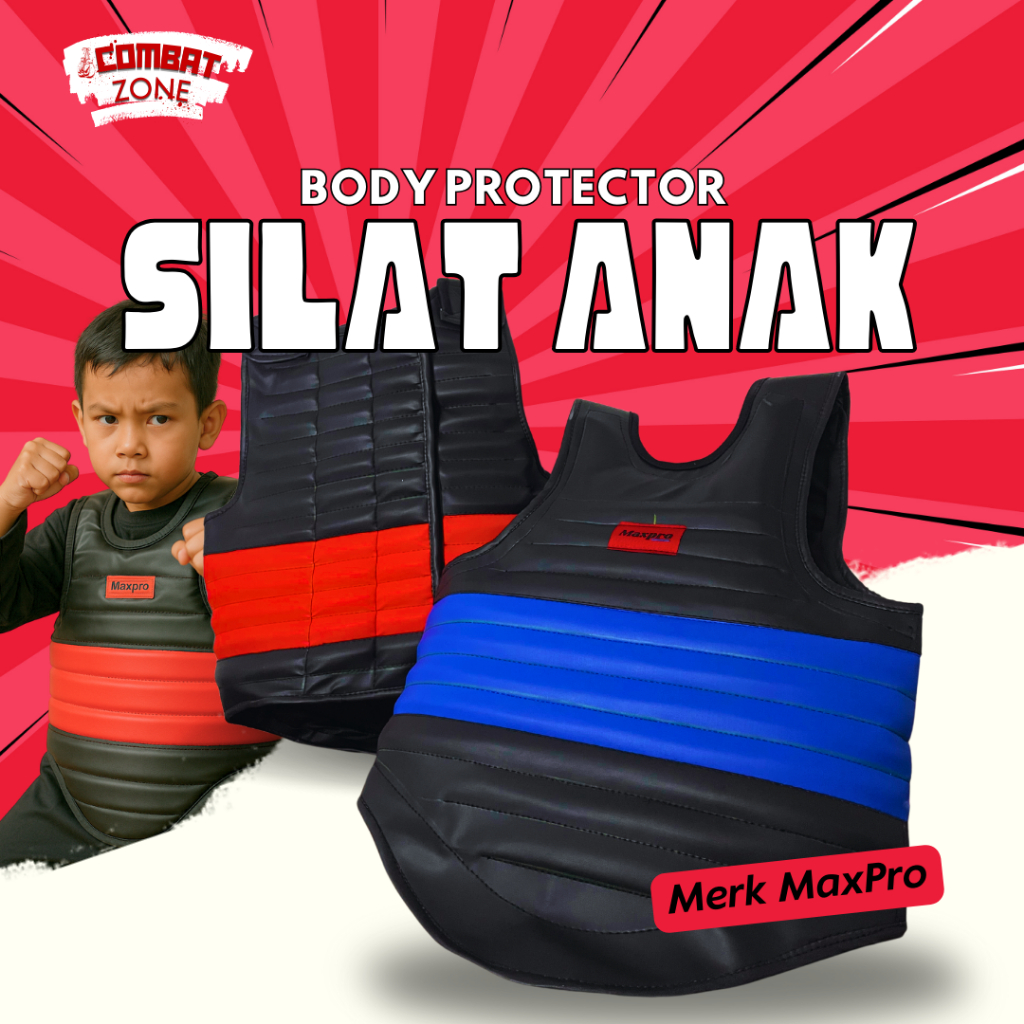 Body Protector Silat Anak Merk Maxpro, Body Protector Anak Peraturan Baru