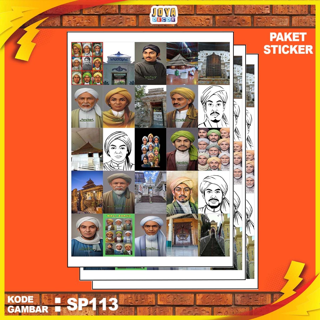 

GAMBAR STICKER WALI SONGO / STIKER WALI SONGO / PAKET STIKER WALI SONGO PER 25 PCS / KODESP113