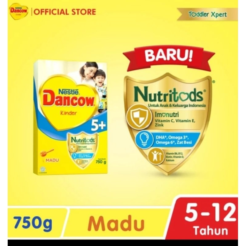 

dancow 5+ rasa madu 750g