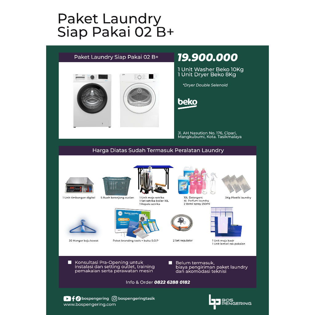Paket Usaha Laundry Kiloan Paket Laundry Siap Pakai 02 B+ ONGKIR UNTUK KIRIM NOTA BUKAN KIRIM PAKET