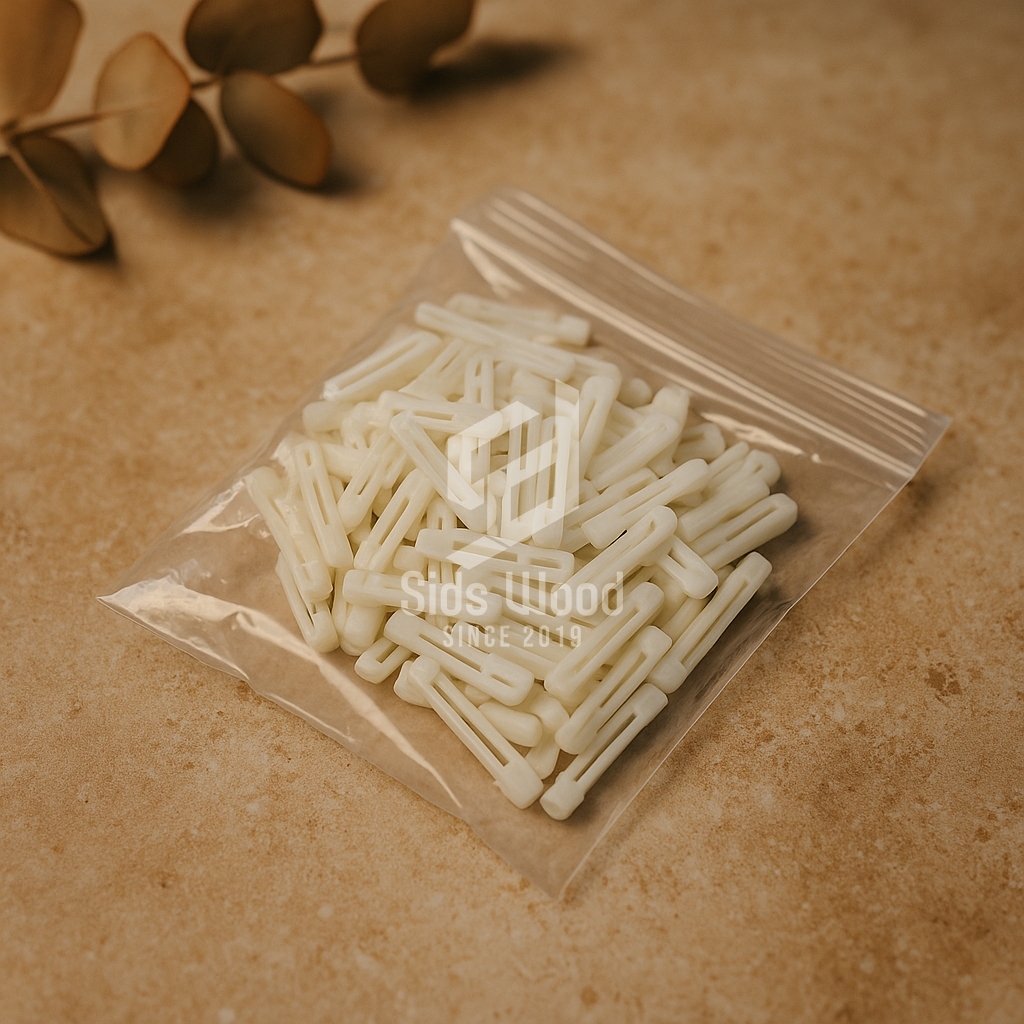 

SidsWood [PP] Peniti Plastik Penitik Name Tag Bahan Papan Nama Dada isi 50pcs/pak