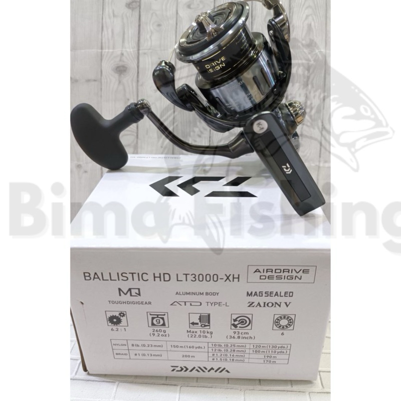 Reel Daiwa BALLISTIC HD LT 2025 PILIH UKURAN | GARANSI RESMI DAIWA Reel Pancing