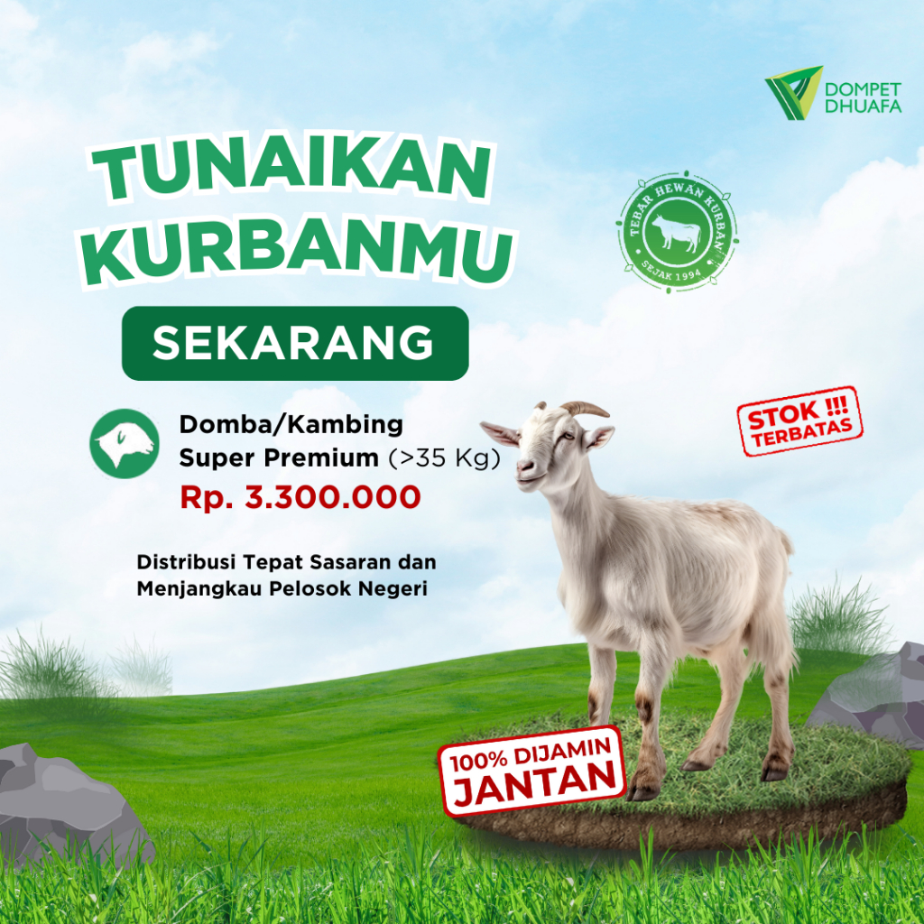 

QURBAN DOMBA/KAMBING SUPER PREMIUM - DOMPET DHUAFA