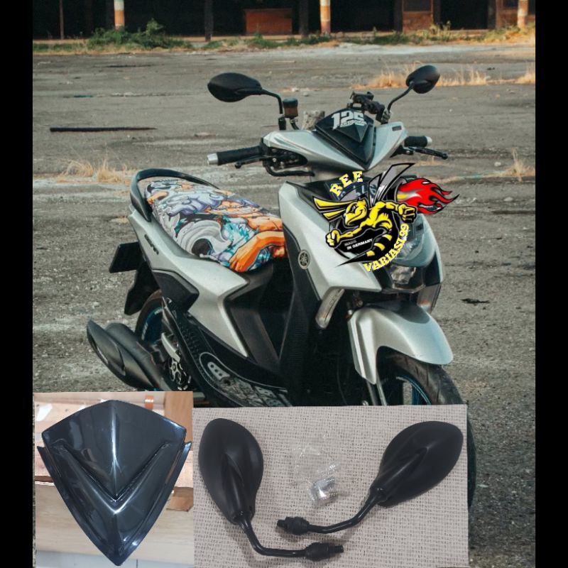 Paket Visor Yamaha Gear 125 Plus Spion X1 Model Thailand Variasi Motorcycle