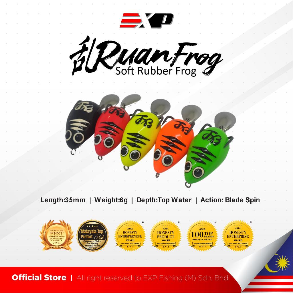EXP RUAN FROG Soft Frog umpan casting umpan gabus kodok tiruan umpan tiruan karet asli thailand