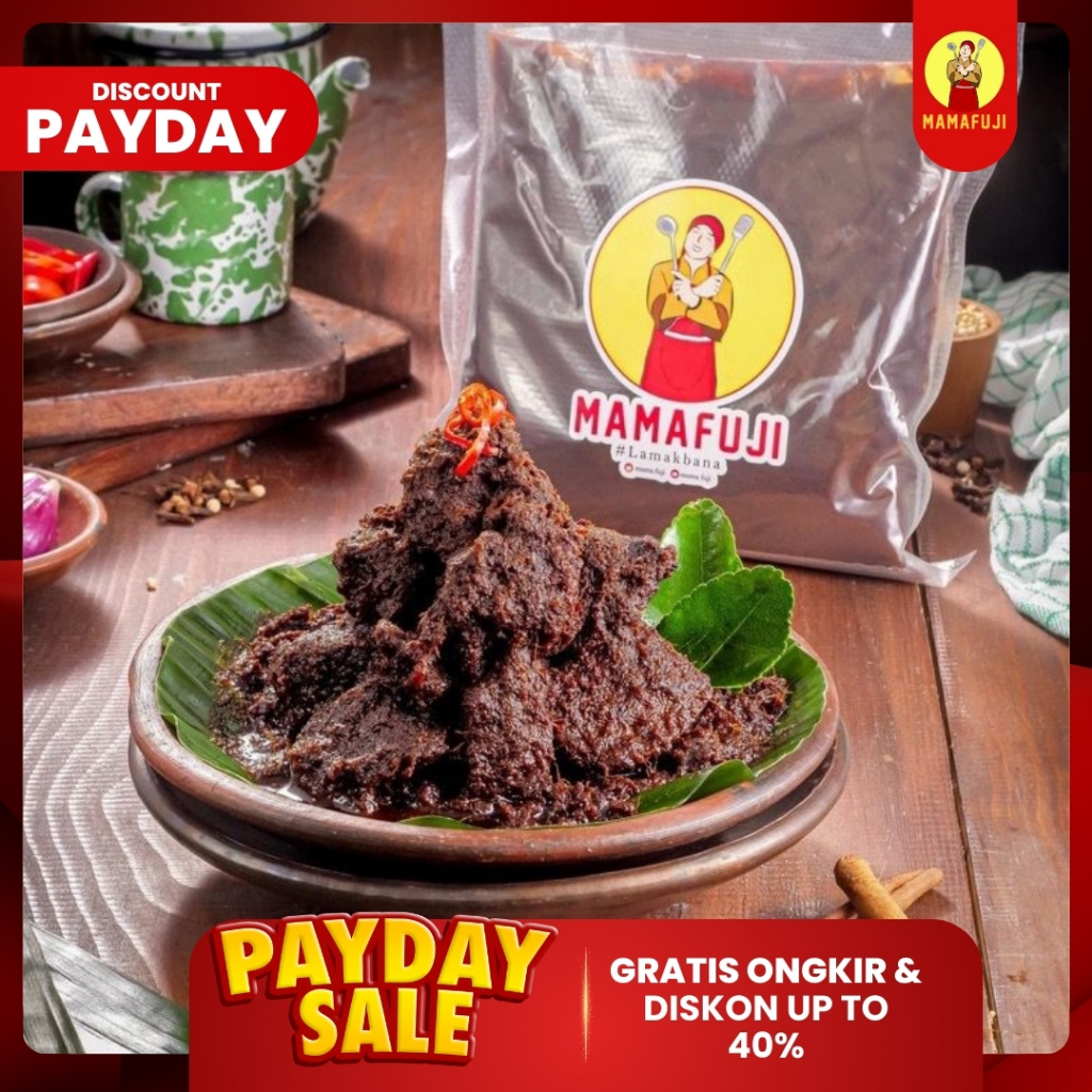 

Mamafuji - Rendang Padang Asli 700gr (Ukuran Besar)