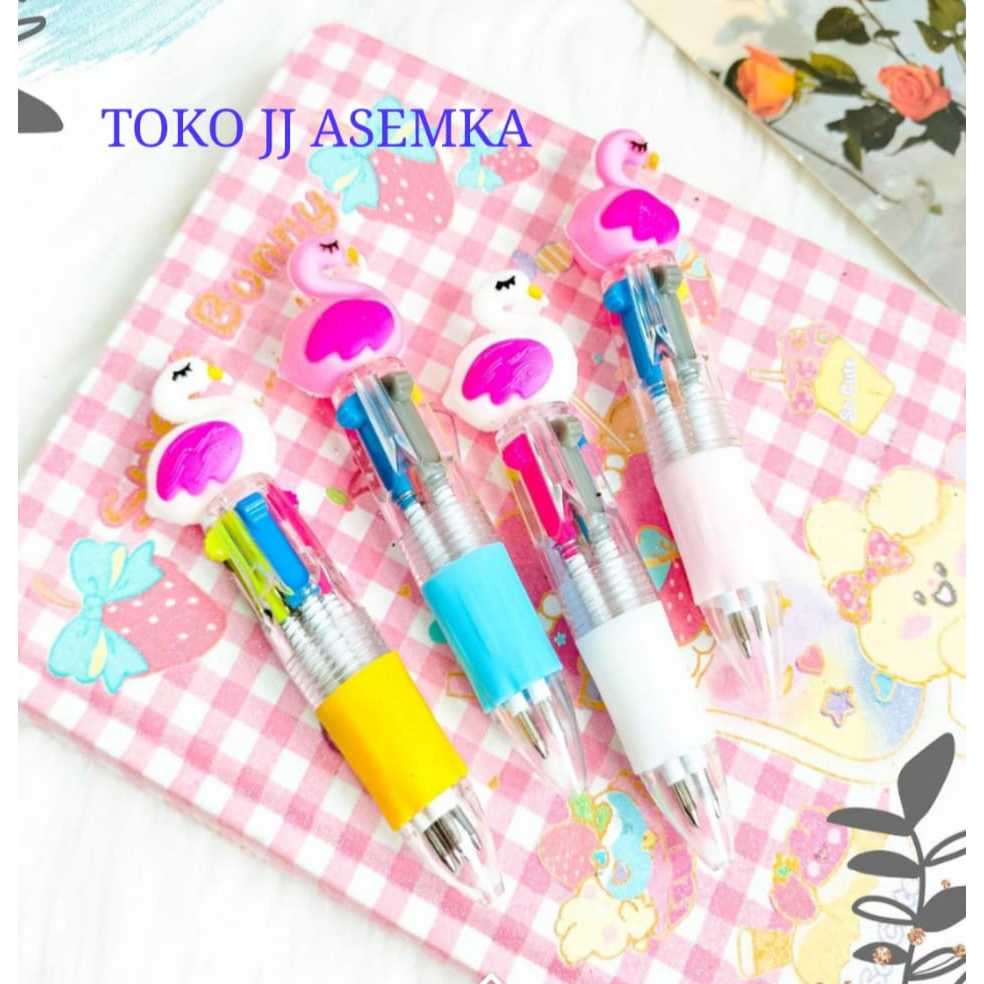 

PULPEN CETEK 4 WARNA FLAMINGGO LUCU UNIK KARAKTER ALAT TULIS SEKOLAH TERMURAH COD