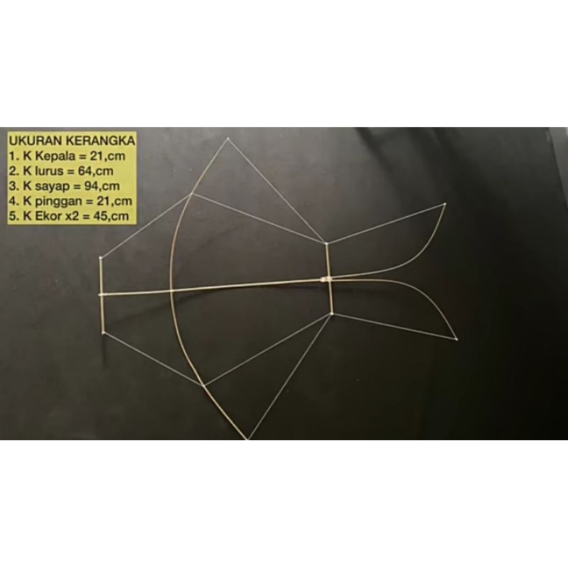 kerangka layangan cotek (95cm)