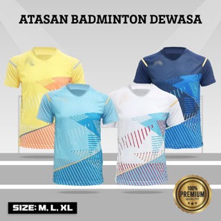 Baju Badminton L263 / Baju Badminton dewasa / atasan Badminton