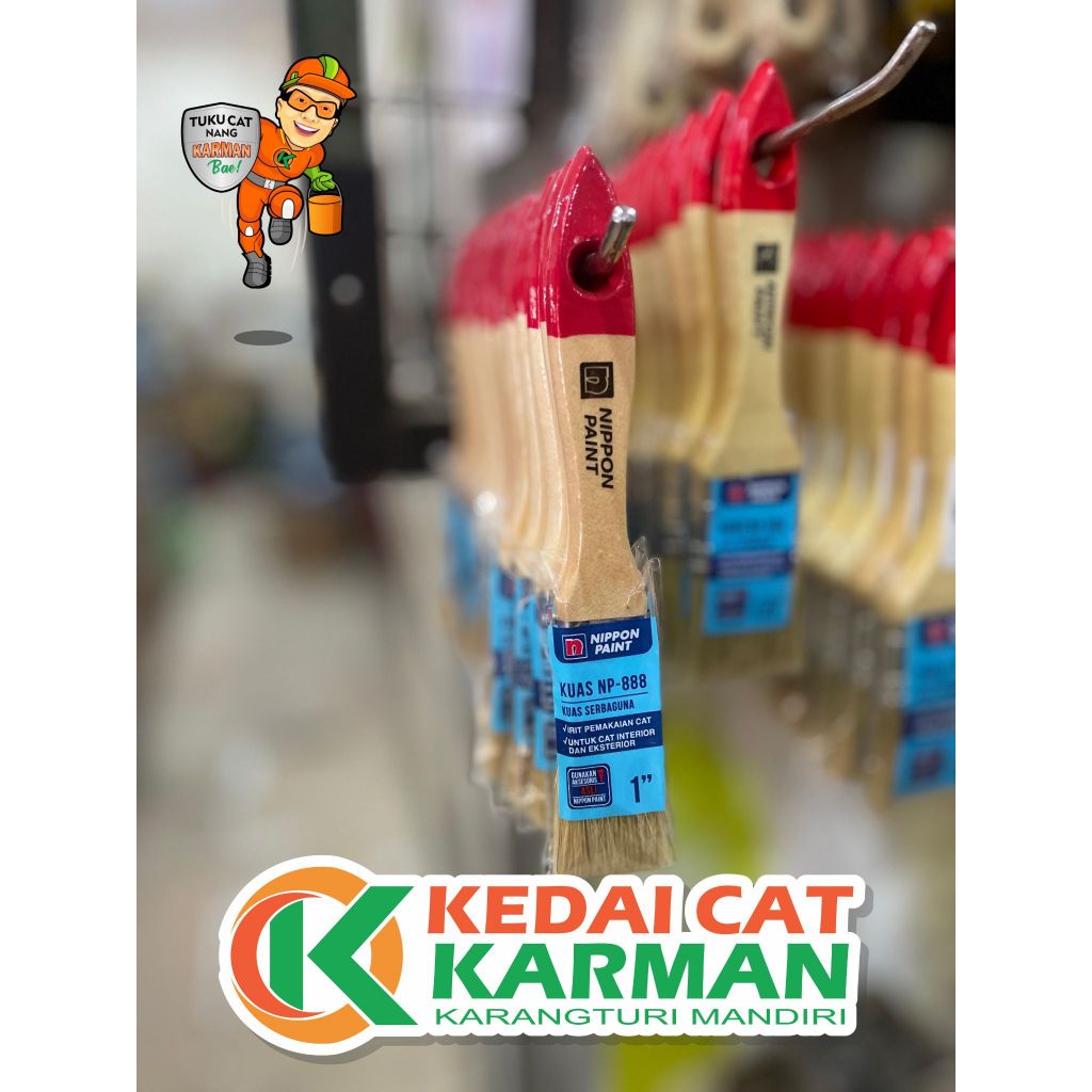 NIPPON PAINT KUAS CAT DINDING - KUAS CAT MINYAK SYNTHETIC BRUSH