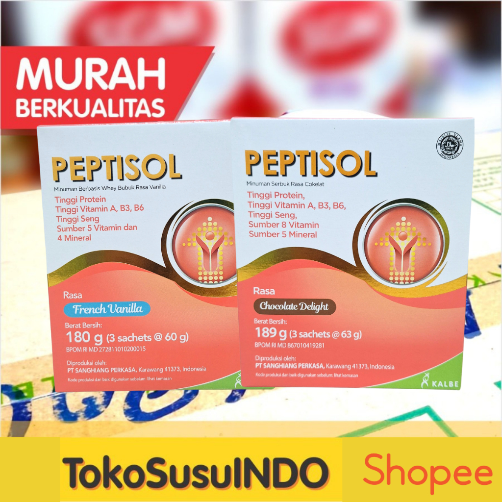 Susu Peptisol - Susu Tinggi Protein 180gr
