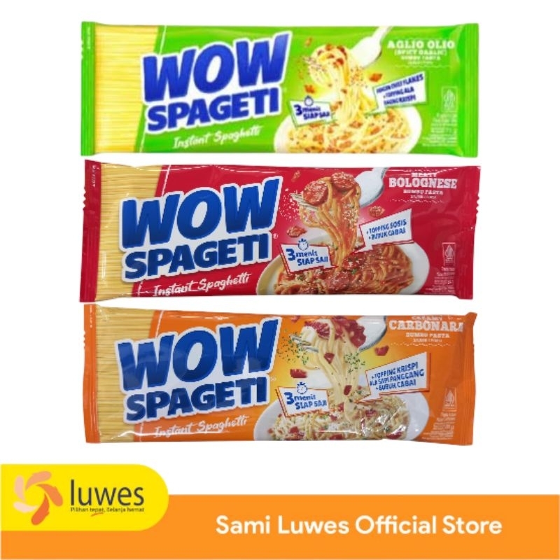 

[ 3 pcs ] Spageti WOW Carbonara, Meat Bolognese & Oglio Olio