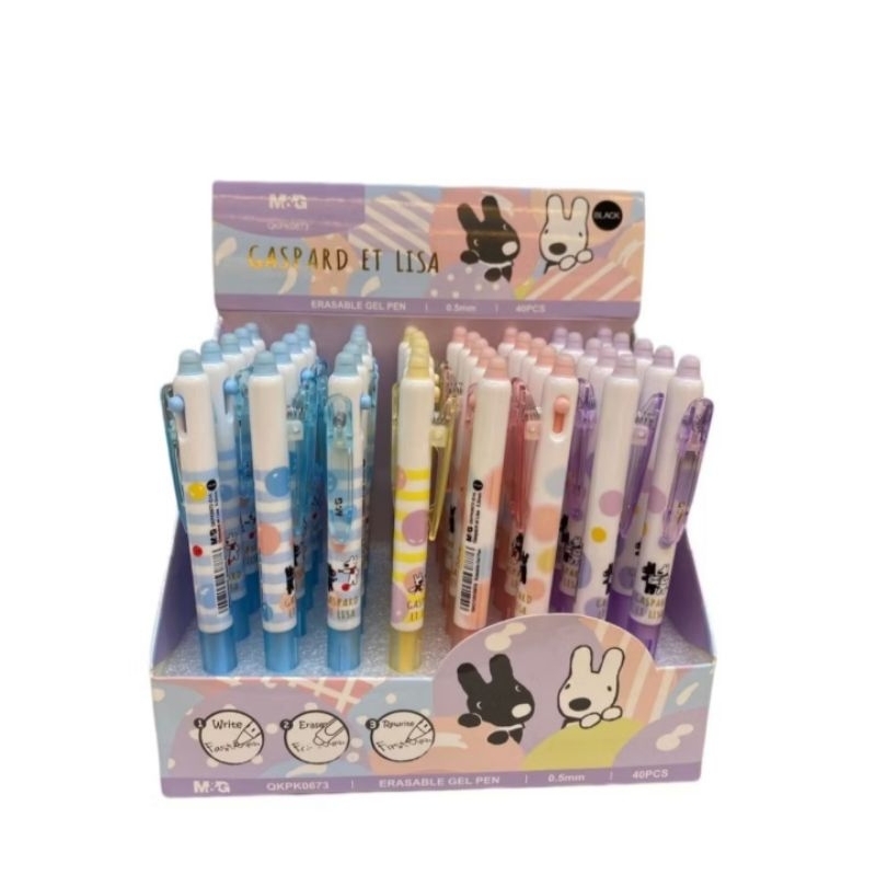 

M&G Erasable Gel Pen GASPARD ET LISA QKPK0673 0.5mm Black Satuan