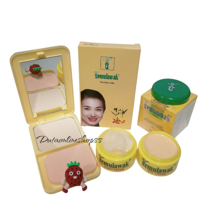 PAKET TEMULAWAK (bedak+cream siang & malam)