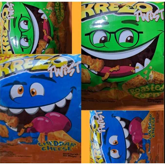 

Krezo Snack Twist | Roasted Corn & Cheddar Cheese Isi 10 Bungkus