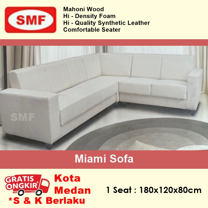 SOFA MIAMI -SOFA TAMU - SOFA RUANG TUNGGU - PUTIH