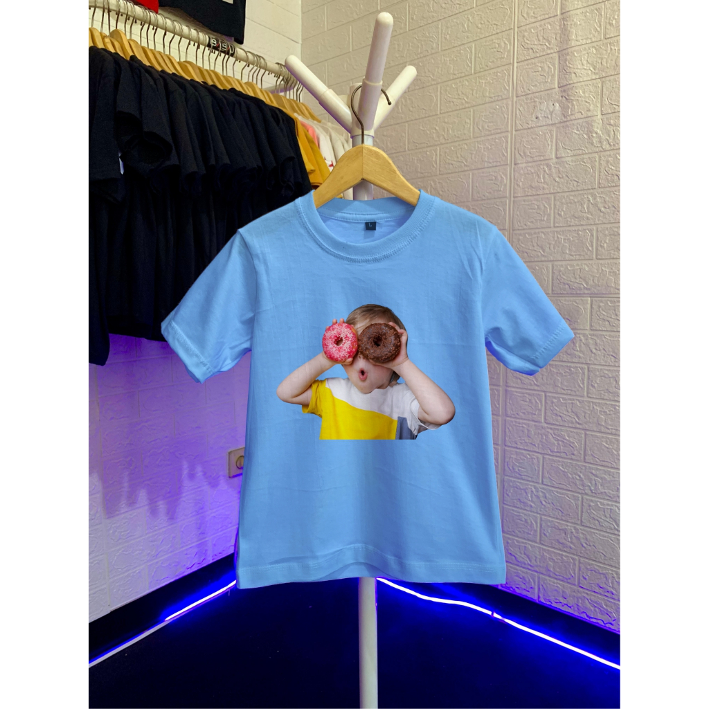 Baju Kaos Anak Laki Laki Cotton Combed 30s Mima Kids ADLV Donat