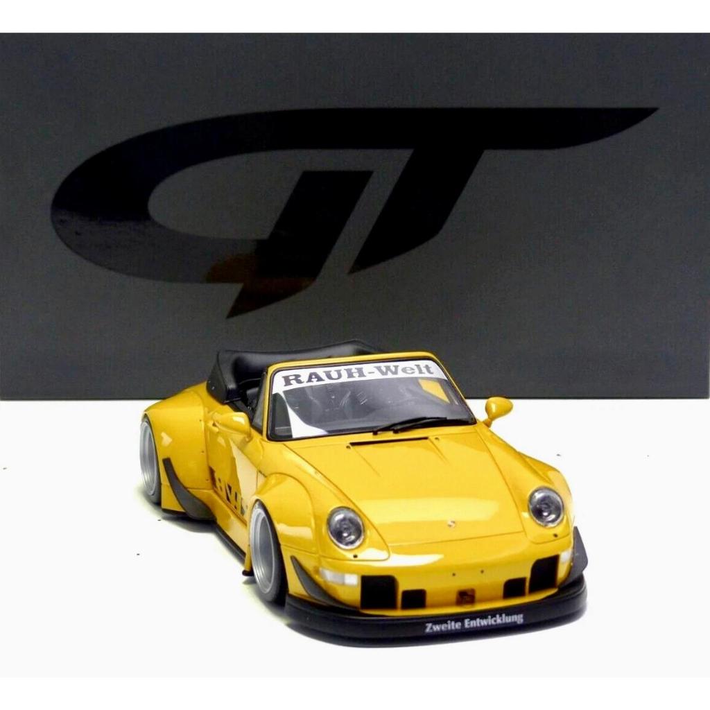 [BRAND NEW] PORSCHE 911 993 RWB Rauh Welt Body Kit NOHRA 2023 Yellow 1:18 GT450 GT Spirit | preloved