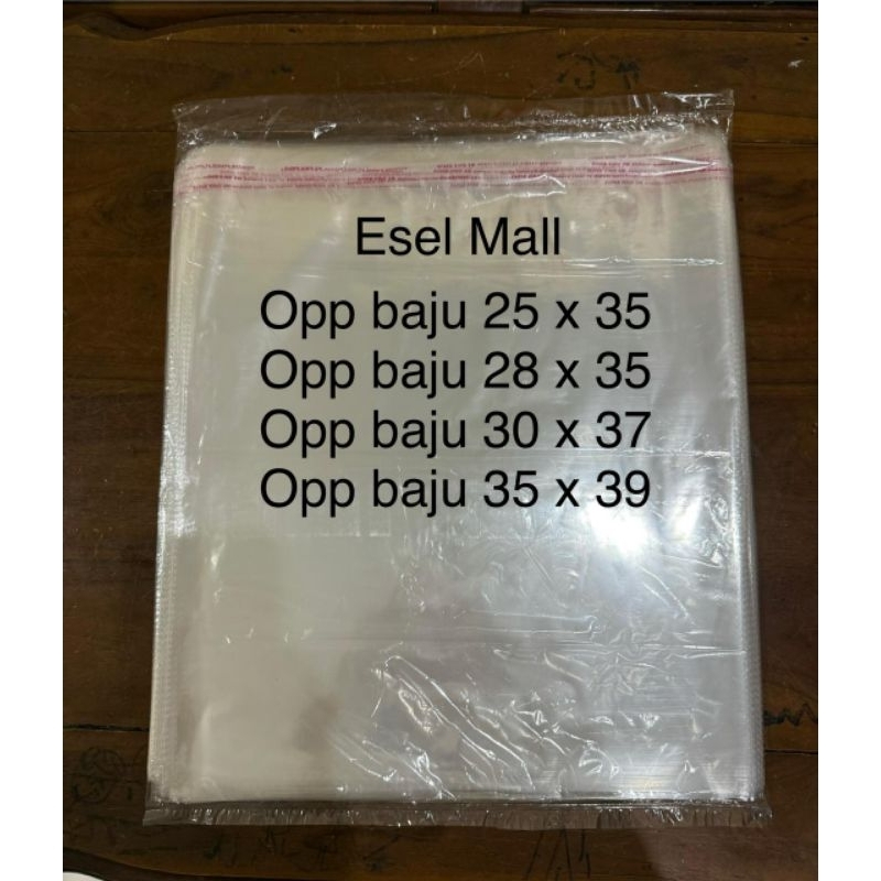 Plastik Opp Baju/Plastik Packing Bening/Plastik Opp Seal Baju