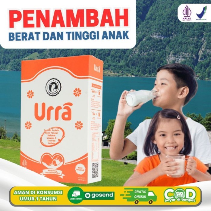 

Susu URRA - Susu Kambing Saneen Untuk Penambah Berat Badan & Tinggi Badan Anak - 1 Box
