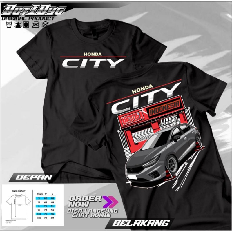 Honda city kaos keren sablon dtf
