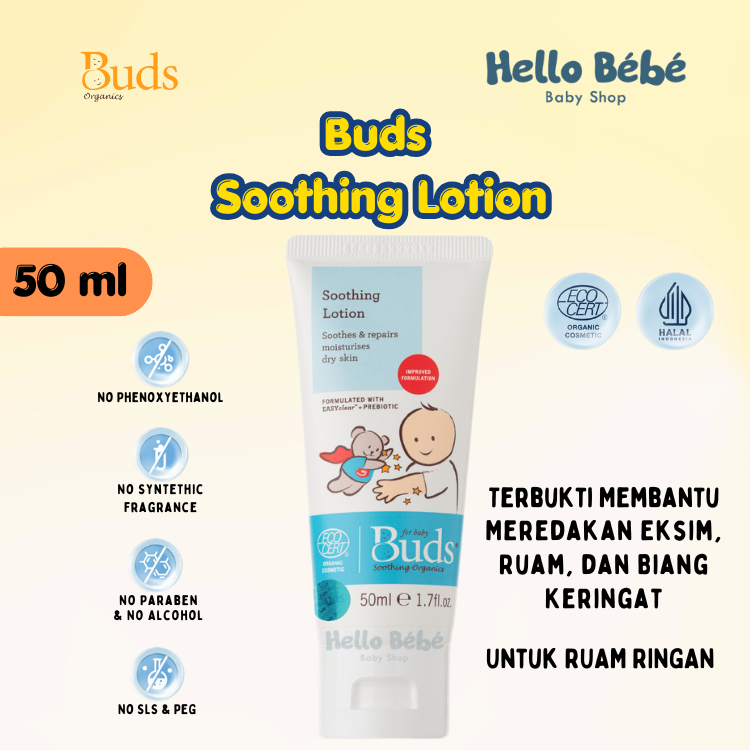Buds Organics Super Soothing Lotion 50ml - Lotion Ezcema Buds Organics 50ml