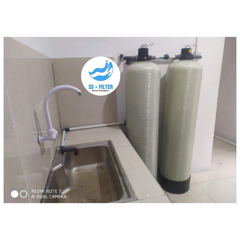 Filter Air 1354 Double Tabung / 2 Tabung 1354 Frp / Filter Air Rumah Tangga