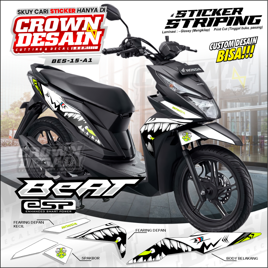 STRIPING BEAT STREET - CUSTOM DESAIN - STIKER VARIASI BEAT STREET - STRIPING MOTOR