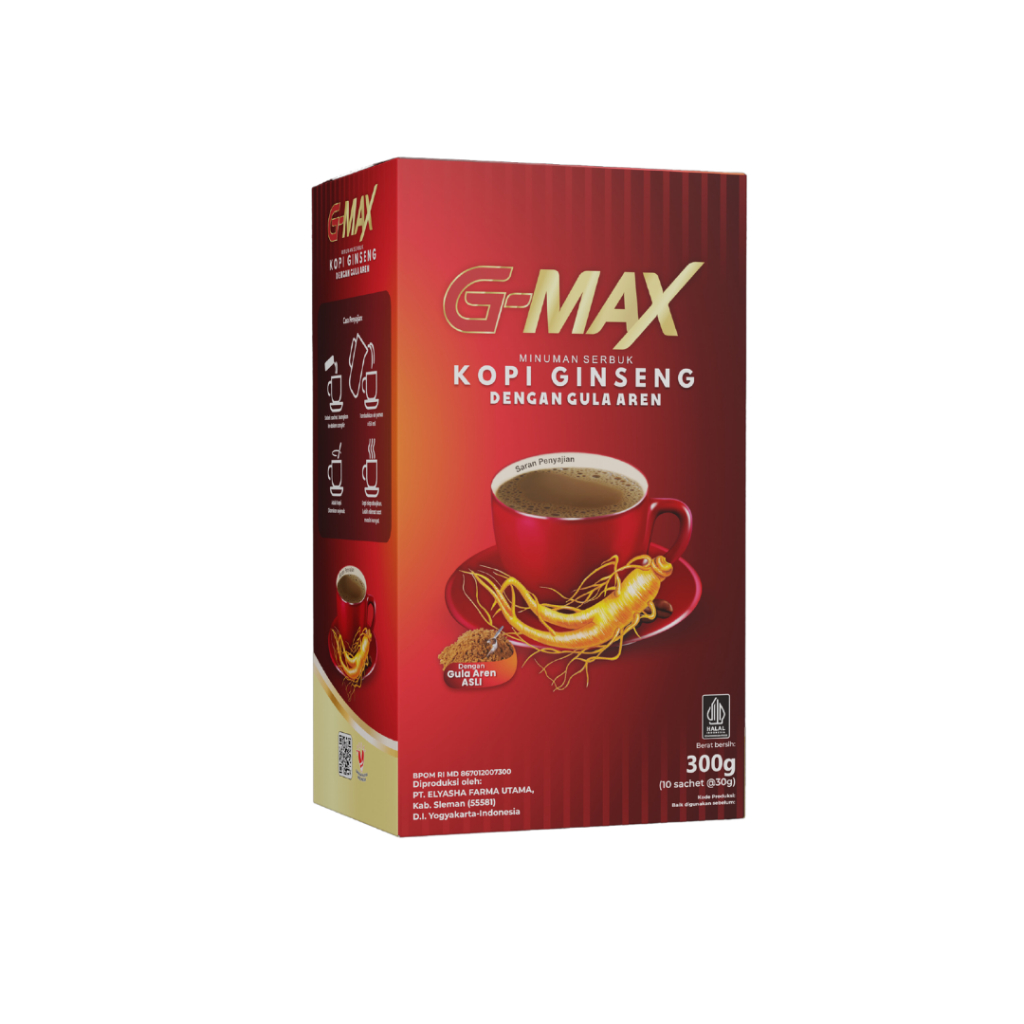 

Kopi G-max Ginseng Original BPOM Halal | Kopi Ginseng Dengan Gula Aren