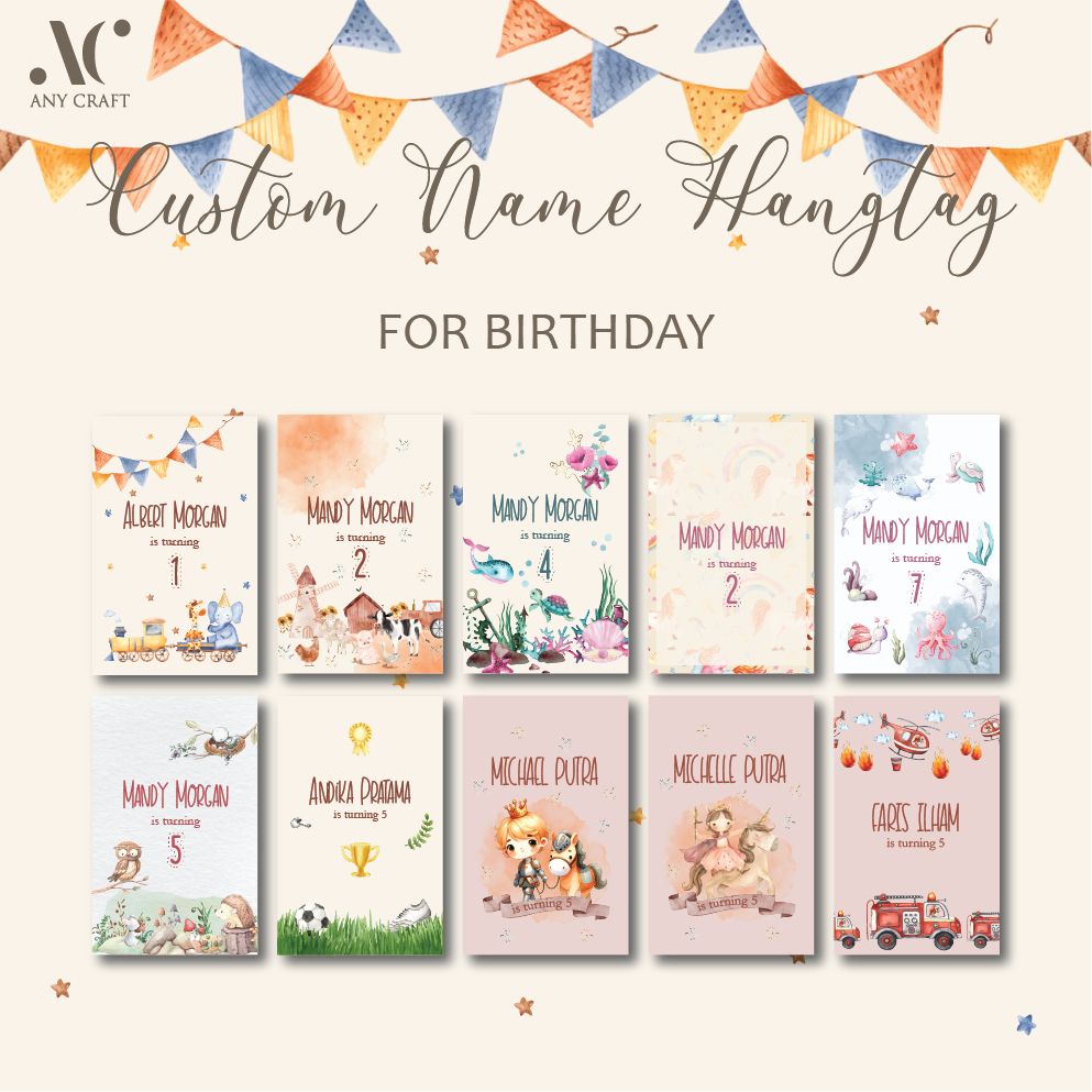 

hangtag ulang tahun custom hangtag ucapan ulang tahun lucu hangtag ulang tahun anak karakter kartun