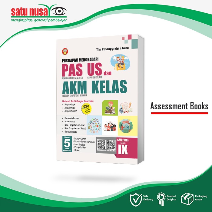 Buku Persiapan Menghadapi PAS, US, dan AKM untuk SMP/MTs Kelas 9