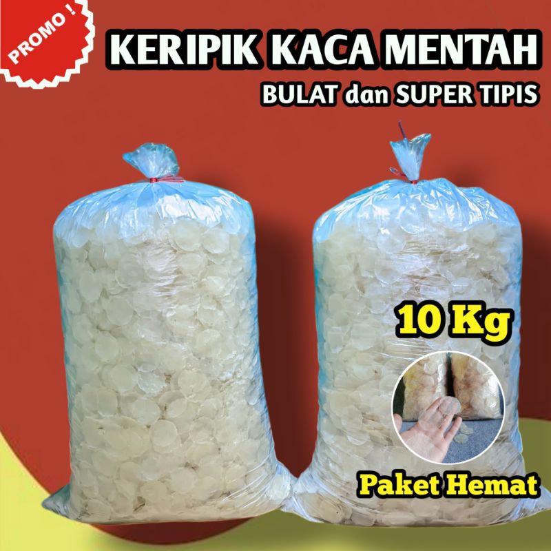 

KRIPCA / KERIPIK KACA BAHAN MENTAH ISI 10.KG Bulat Dan Tipis Langsung Dari Produsen best seller