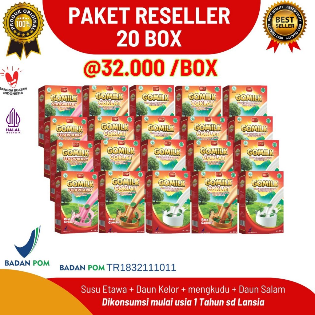 

Paket reseller 20 Box Gomilk