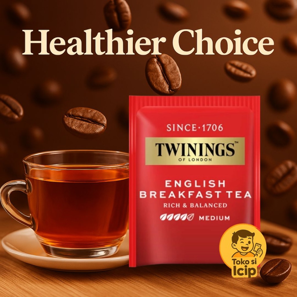 

[Sachet] Twinings Teh Hitam Celup English Breakfast Tea 2gr BPOM