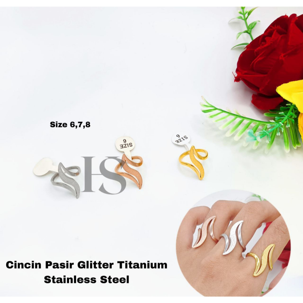 Cincin Anti Karat Wanita - Cincin Dewasa Titanium Wanita