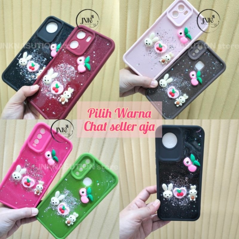 CASE LITTLE BUNNY 3D FOR VIVO Y28, Y19s, Y17s, Y12, Y17, Y15, Y02, Y16, Y21, Y15s, Y17s, Y91, Y95, Y