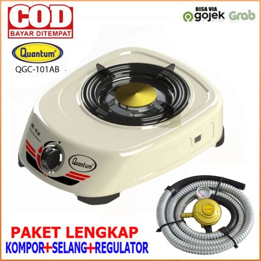 Quantum QGC-101 AB – Kompor Gas 1 Tungku Burner Kuningan