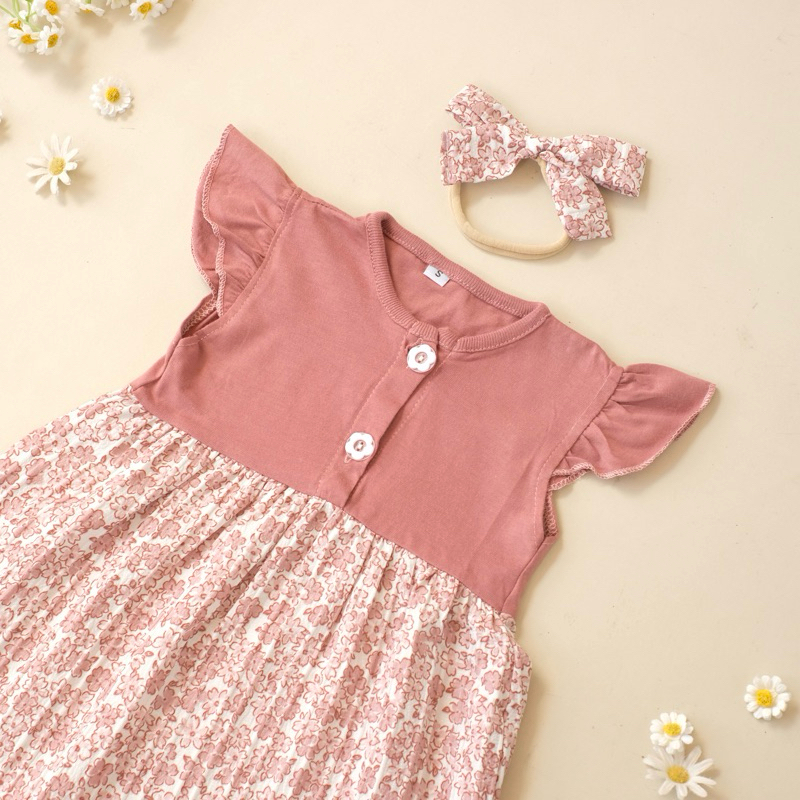

Nycyta Home Dress Bayi Azalea Bahan Katun Elora Crinkle Bonus Bando 0-18 Bulan