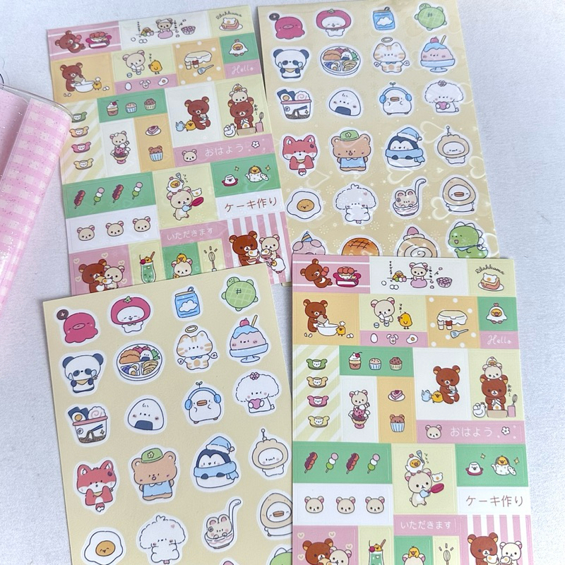 

sticker sheet rilakkuma animal holo heart dekorasi journal diary stiker lucu readystock