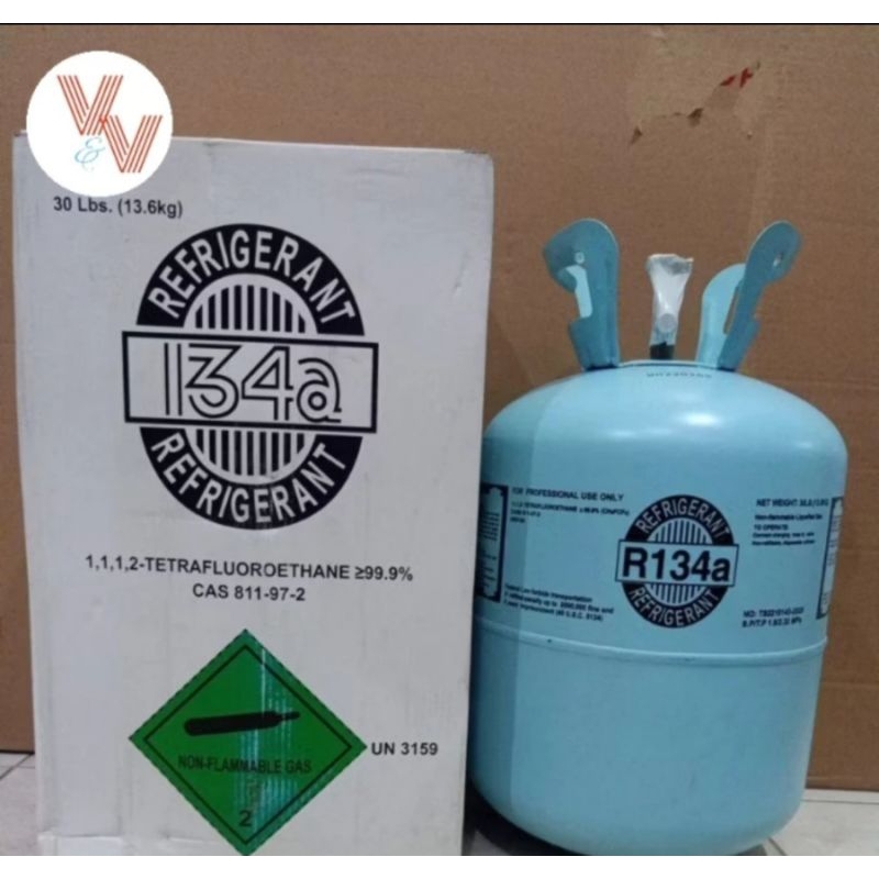 refrigerant R134a/R 134/R134,isi 13,6 kg segel pabrik