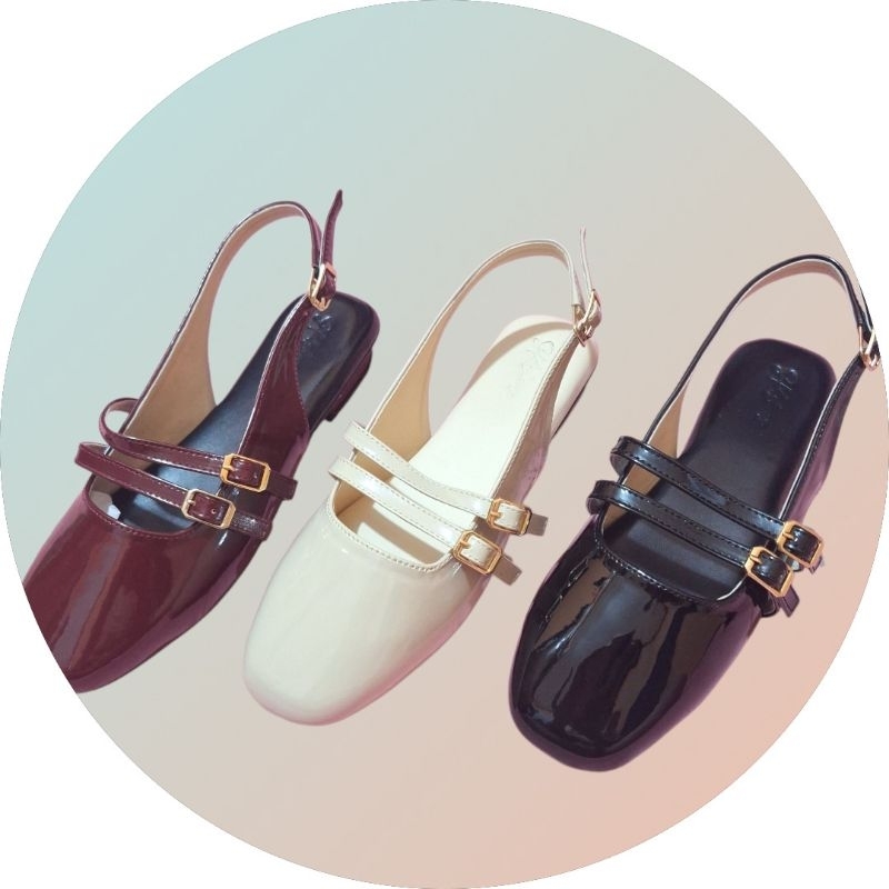 SANDAL WANITA ZARA MULES BULAT