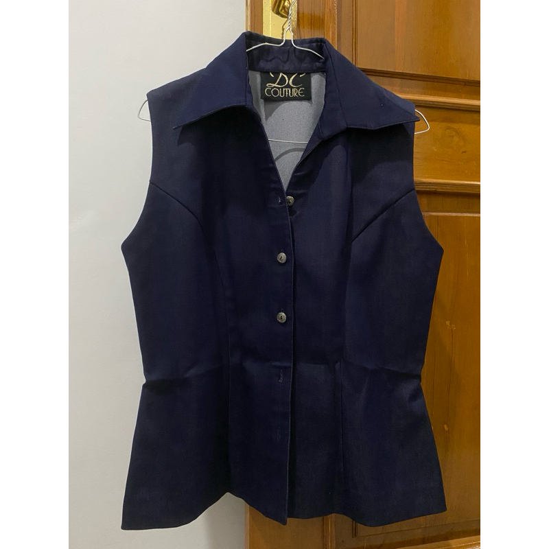 [PRELOVED] Vest biru navy